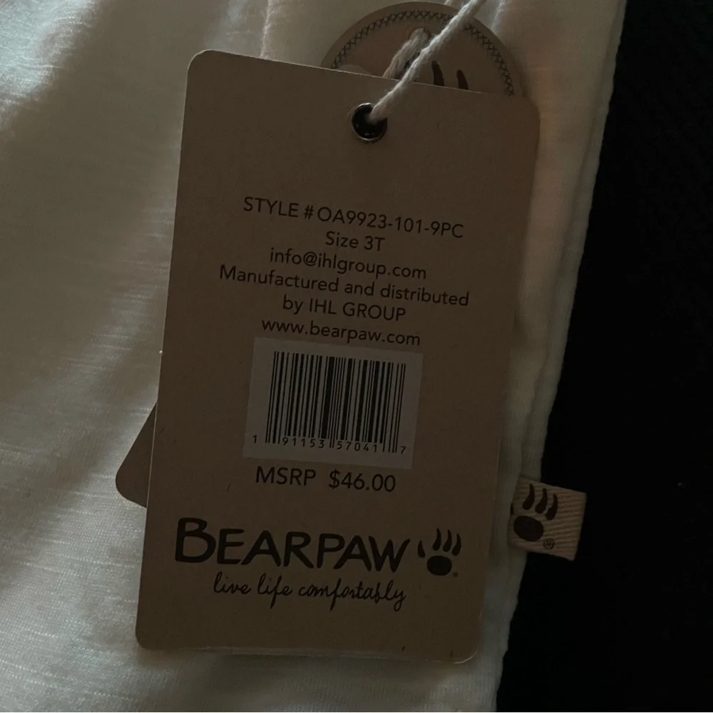 NWT Bearpaw Toddler Boy 2 Piece Set New Size 3T
